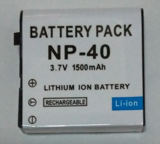 CASIO カシオ NP-40　互換バッテリー　電池パック_画像1