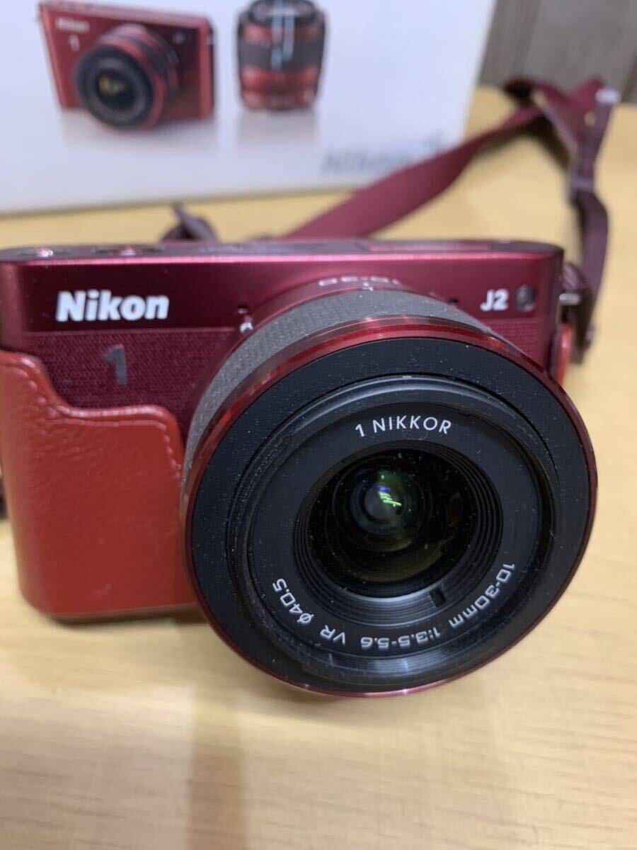 Nikon1 J2 モデル ワインレッド デジタルカメラ デジカメラ ニコンワン ニコンの画像2