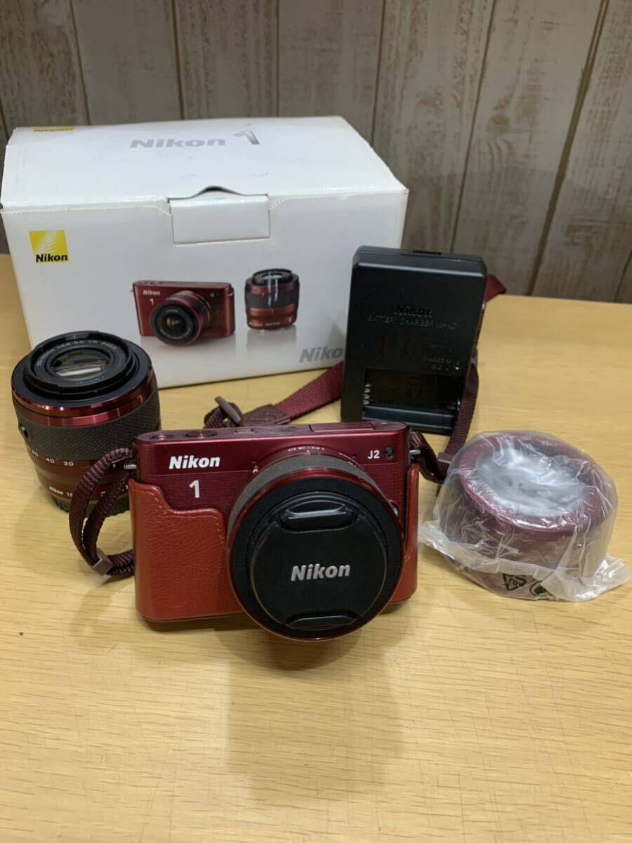 Nikon1 J2 モデル ワインレッド デジタルカメラ デジカメラ ニコンワン ニコンの画像1