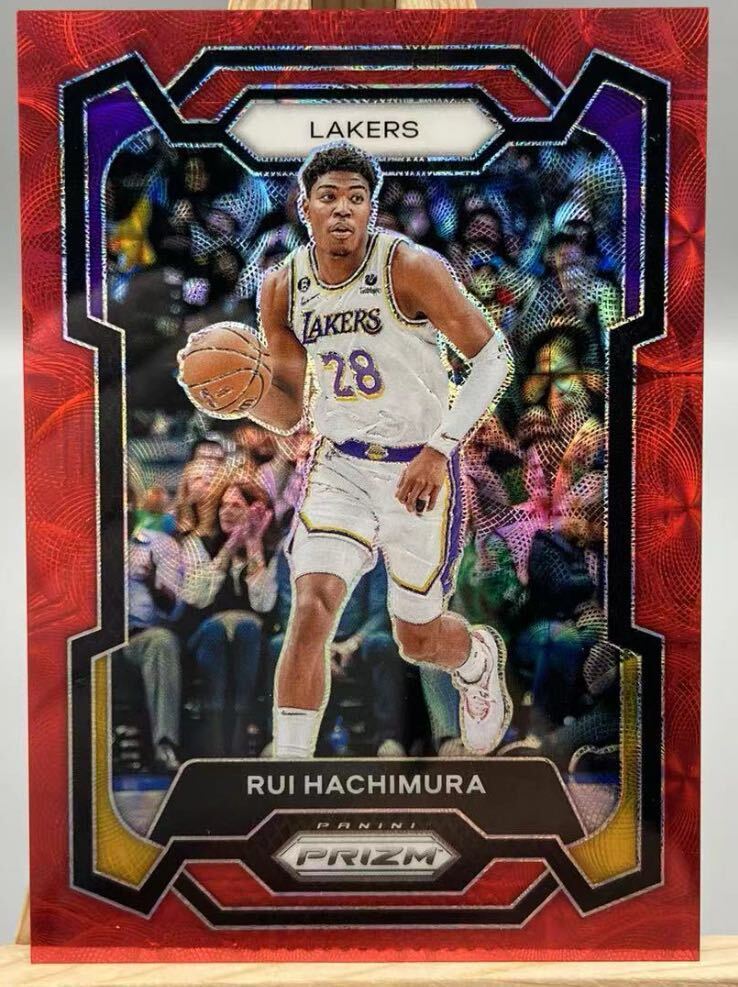 88枚限定 23-24 最新Panini Prizm Rui Hachimura 八村塁 Red Prizm hobby 限定パラレル NBAカードの画像1