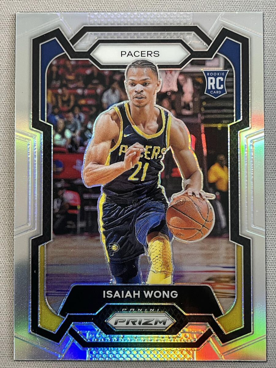 【RC】2023-24 Panini Prizm Sliver Prizm Isaiah Wong Rookie Indiana Pacers NBAカードの画像1