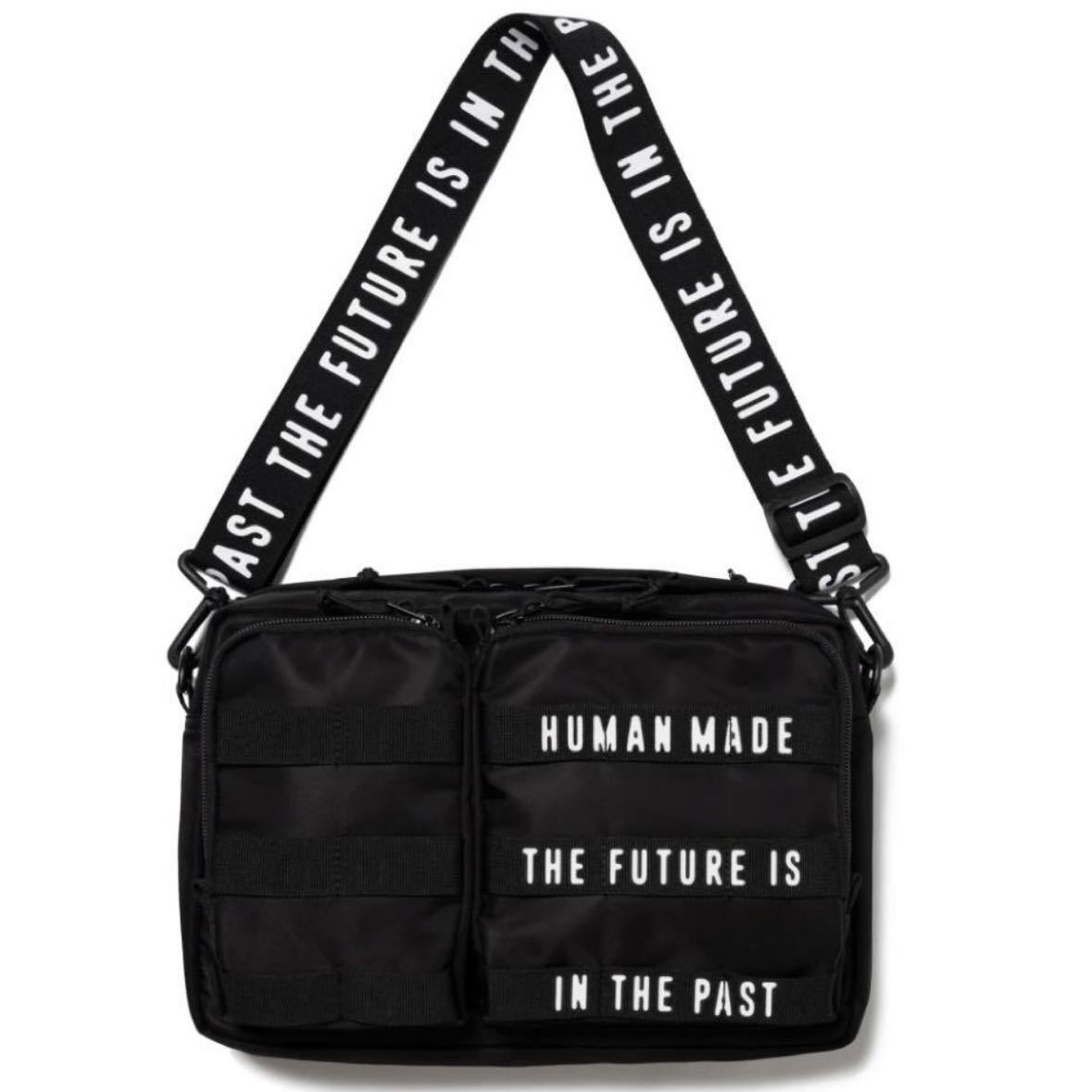 HUMAN MADE Military Pouch Large Black ヒューマンメイド ミリタリーポーチ ラージ ブラックショルダーバッグ _画像1