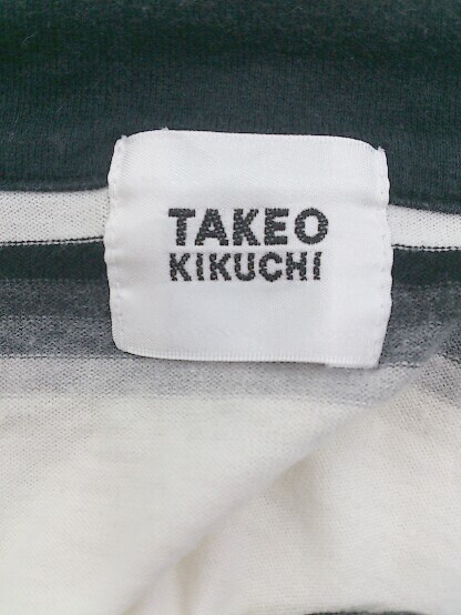 * TAKEO KIKUCHI Takeo Kikuchi polo-shirt with short sleeves size 2 white group black group men's P