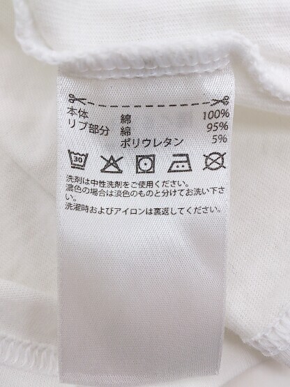◇ Reebok リーボック ロゴ プリント 半袖 クルーネック Tシャツ サイズL ホワイト メンズ P_画像4