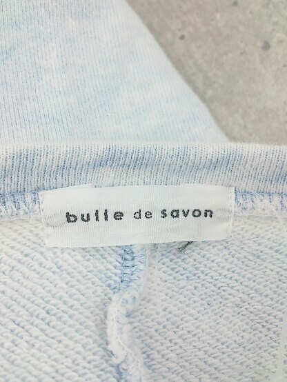 ◇ bulle de savon ビュルデサボン ショート丈 長袖 Tシャツ カットソー F ライトブルー系 レディース_画像4