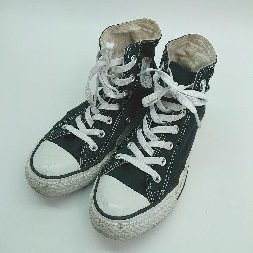 ◇ Converse Converse All Ster 3M1606 Высокие кроссовки логотипа с высоким разрешением размером 24,0 черные дамы E