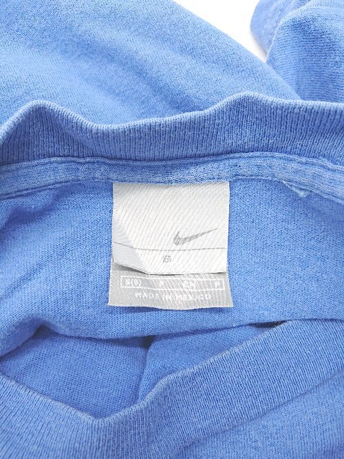◇ NIKE ナイキ シンプル ロゴ フロントプリント 半袖 Tシャツ カットソー サイズS ブルー レディース P_画像3
