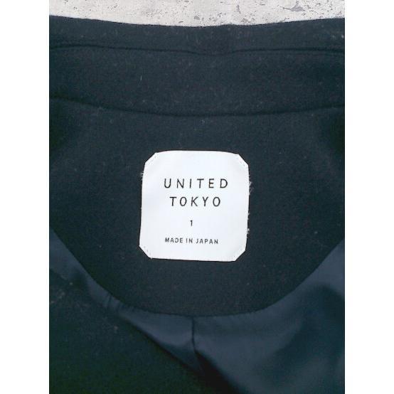 ■ UNITED TOKYO ユナイテッドトウキョウ 長袖 チェスターコート 1 ネイビー メンズ_画像4