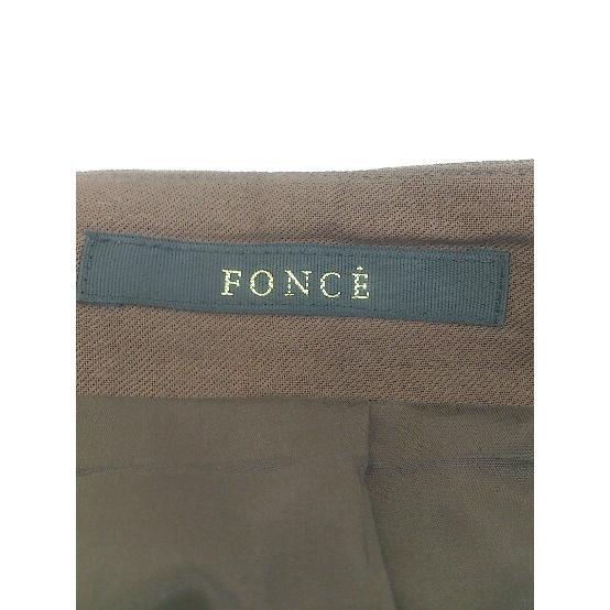 ◇ FONCE フォンセ バックスリット ロング ナロー スカート サイズ38 ブラウン レディース_画像4
