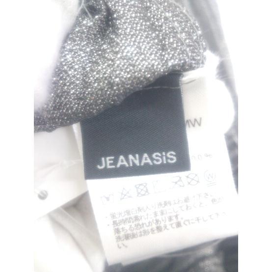 ◇ JEANASIS ジーナシス ラメ ロング プリーツ スカート サイズF グレー シルバー レディース P_画像3