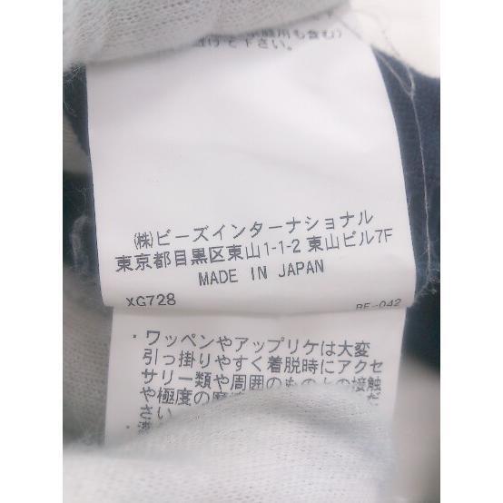 ◇ X-girl エックスガール コットンニット 長袖 カーディガン サイズ ONE size ネイビー レディース P_画像6