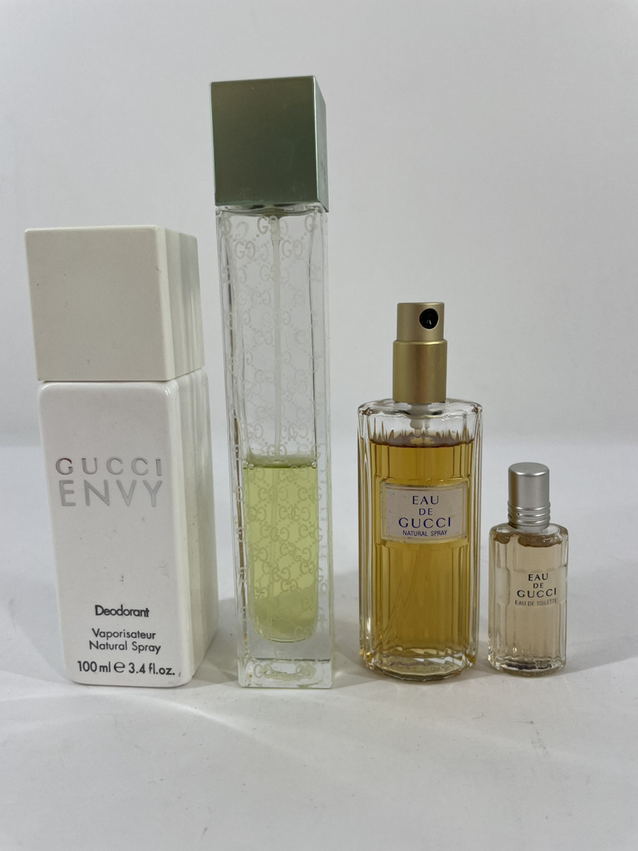 ■中古品【GUCCI】グッチ 香水 まとめ売り 4個セット エンヴィ オードグッチ ブランド 100ml 50ml 30ml ミニボトル_画像3