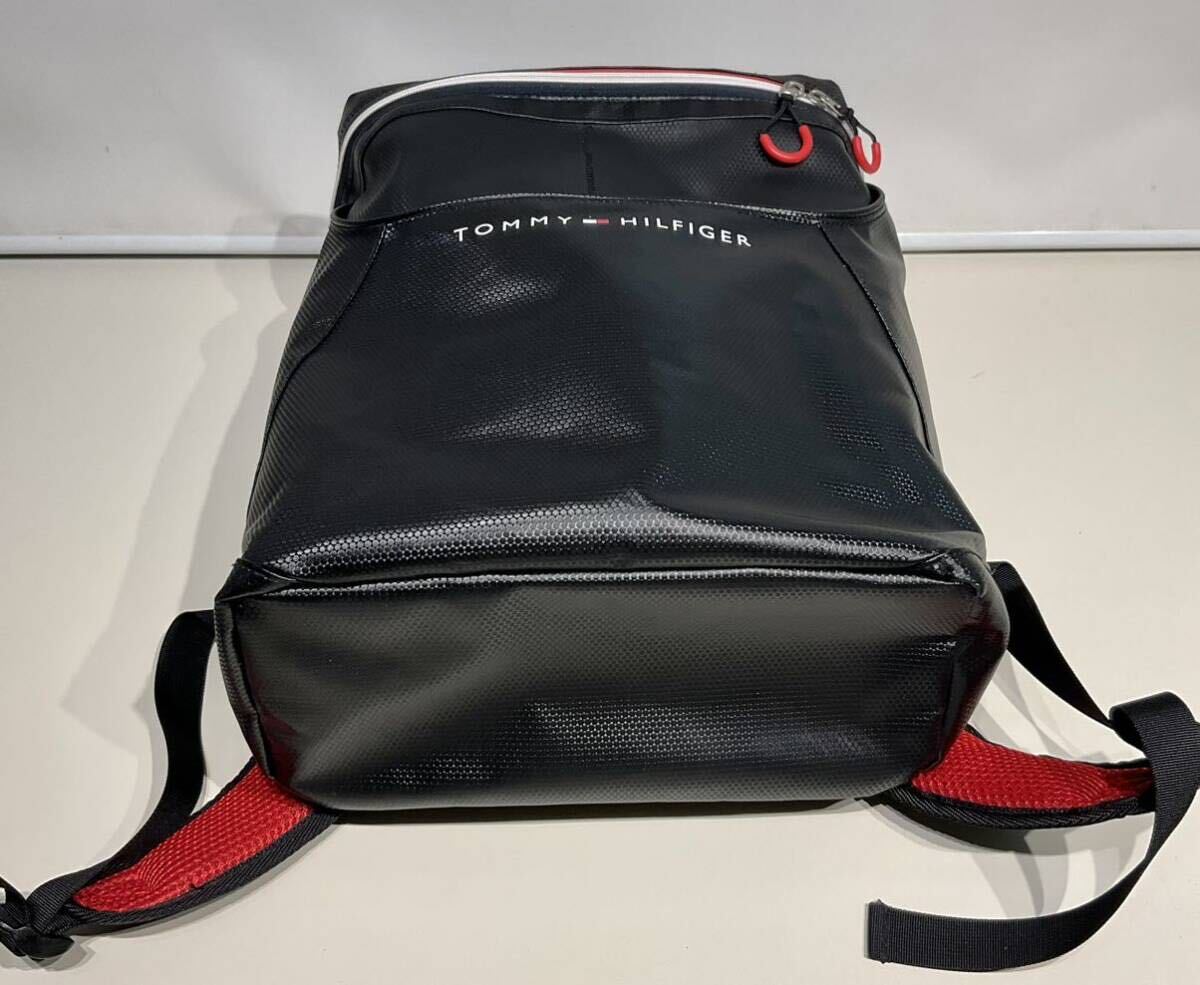 トミー ヒルフィガー ゴルフ TOMMY HILFIGER ハニカム リュック ゴルフ用品 リュックサック ブラック 中古品　希少_画像5