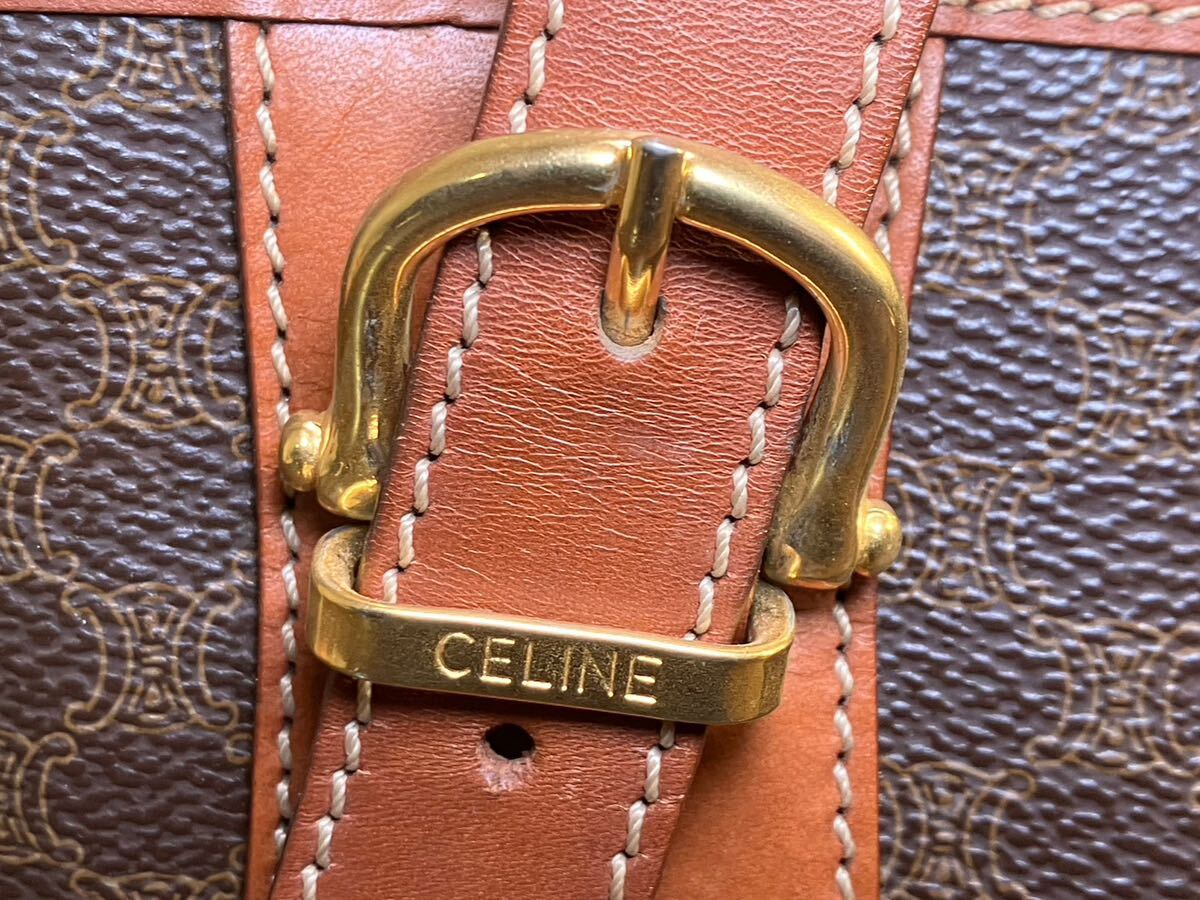 E/2249 美品 セリーヌ マカダム柄 トートバッグ ハンドバッグ CELINE_画像4