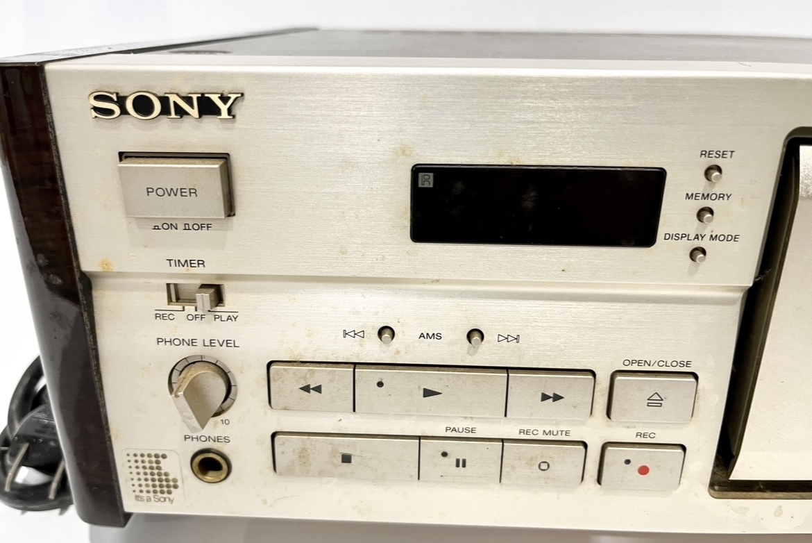 ..(HaY162) SONY cassette deck TC-K555 ESA electrification verification settled remote control none secondhand goods 120 size 