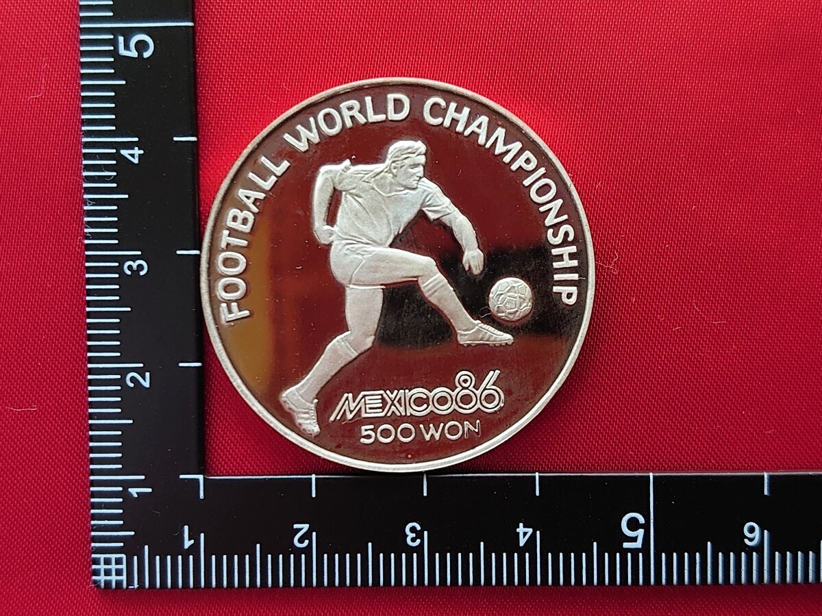 FIFA ワールドカップ　メキシコ　北朝鮮　記念銀貨 記念コイン_画像3
