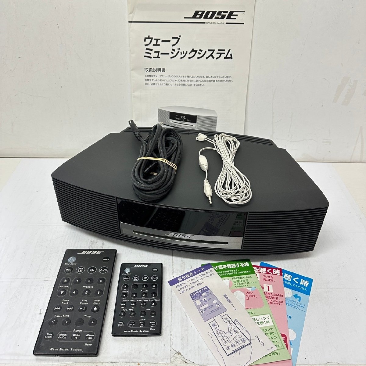 BOSE wave music system AWRCCB リモコン付 5949の画像1