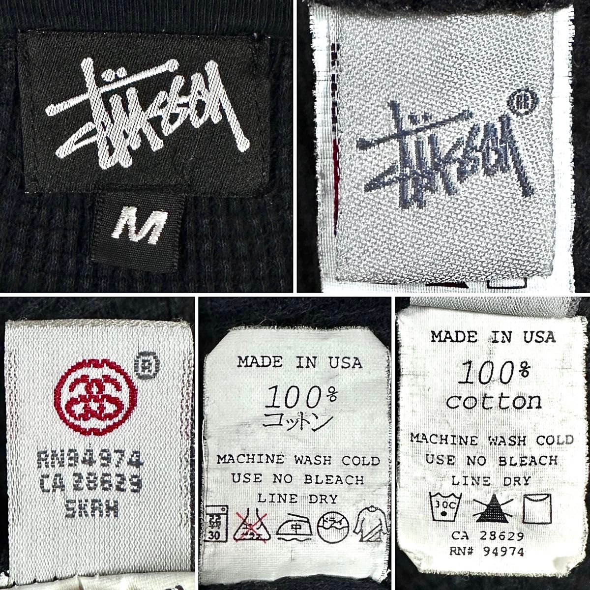 STUSSY ステューシー USA製 ワッフル サーマル ロングスリーブT STUSSY ステューシー USA製 ワッフル サーマル ロングスリーブT