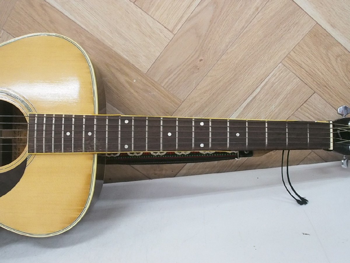 ☆【2K0131-13@8】 Morris モーリス アコースティックギター FD-18 1974年製 現状品の画像3