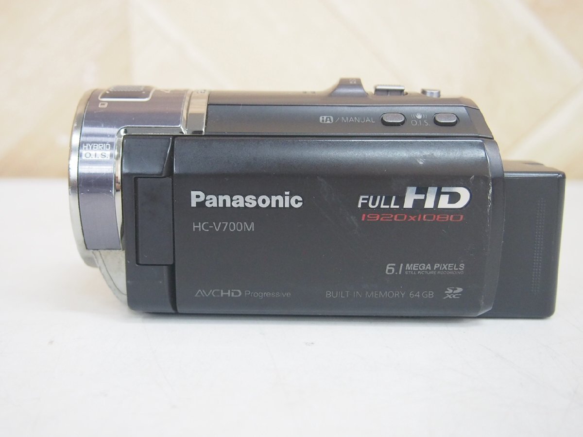 ☆【1K0228-2】 Panasonic パナソニック デジタルハイビジョンカメラ HC-V700M 2012年製 f=2.82-59.2mm 1:1.8 ジャンクの画像3