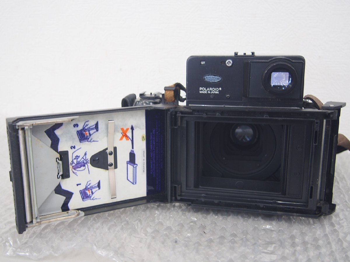 ☆【1H0314-24】 POLAROID ポラロイド 中判 フィルムカメラ 600SE MAMIYA 1:4.7 f=127mm カメラレンズの画像5