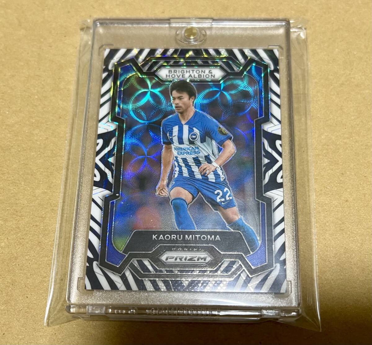 2023-24 Panini Prizm Premier League Choice 三笘薫 Zebra ゼブラ プリズム 15枚限定 激レア ブライトン 日本代表 kaoru mitomaの画像1