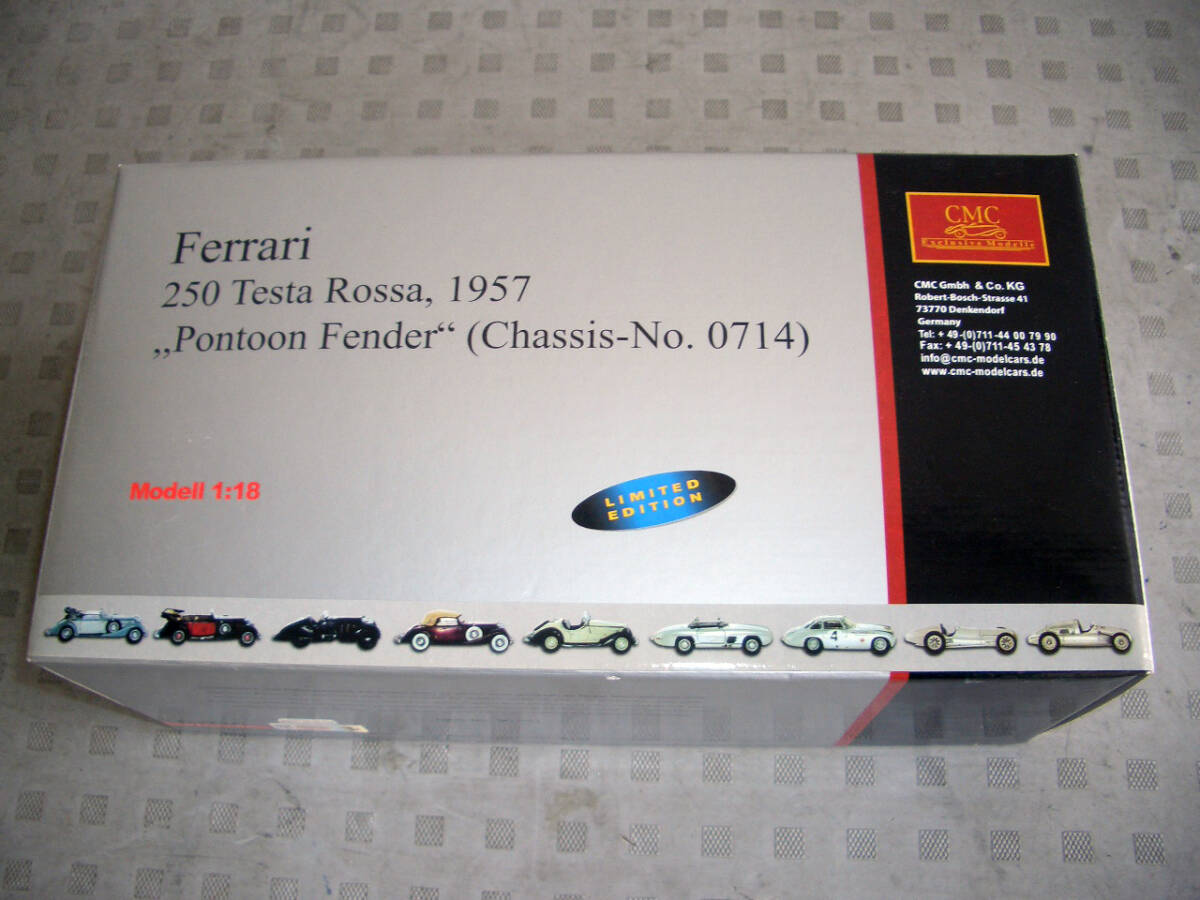 ■CMC■フェラーリ■Ferrari 250 Testa Rossa 1957 Pontoon Fender■テスタ ロッサ■1/18■新品未使用の画像4