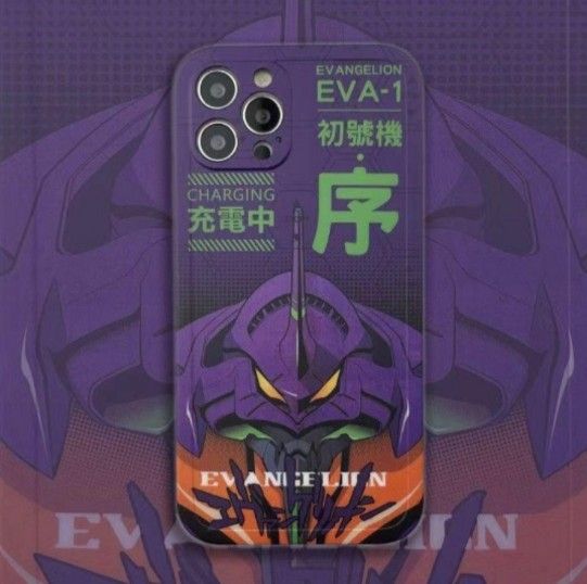 新世紀エヴァンゲリオン スマホケース 紫色 iPhoneケース