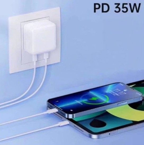 35W急速充電器セット iPhone タイプCライトニングケーブル2m2本 充電器 iPhone iPad USB充電器
