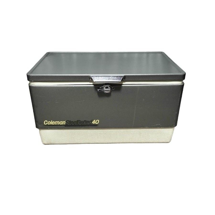 希少 Coleman コールマン スチールベルトクーラーBOX40 希少 Coleman コールマン スチールベルトクーラーBOX40