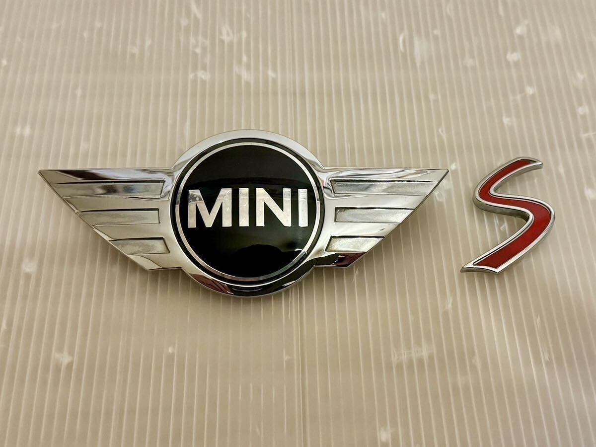 【送料無料】4323A BMW MINI COOPER S ミニクーパー エンブレム 119ミリ 純正_画像1