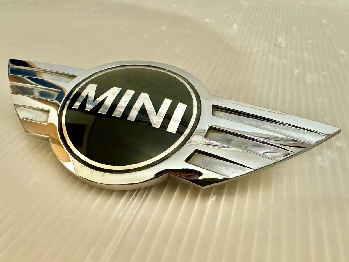 【送料無料】4323A BMW MINI COOPER S ミニクーパー エンブレム 119ミリ 純正_画像4