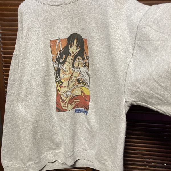 AELU 1スタ グレー セクシー スウェット フックアップス HOOK UPS ピンナップガール 90s 00s ビンテージ 古着 卸 仕入れ_画像4