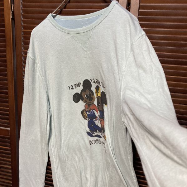 AERP 1スタ 水色 パンク 長袖 Tシャツ ロンT セディショナリーズ ミッキー ミニー 90s 00s ビンテージ アメリカ 古着 ベール 卸_画像4