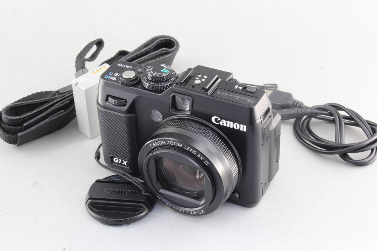 A (美品) Canon キヤノン PowerShot G1X ブラック 初期不良返品無料 領収書発行可能_画像1