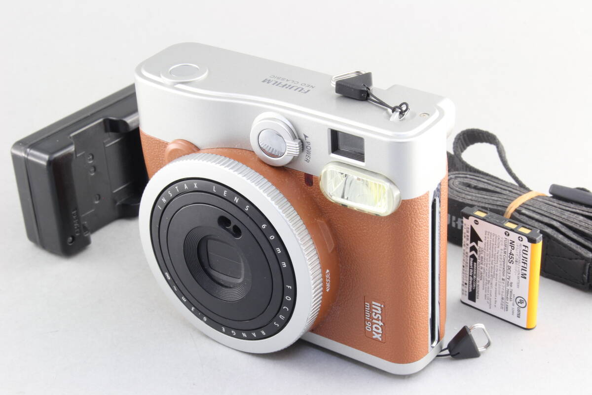 A+ (美品) FUJIFILM 富士フィルム instax mini 90 ネオクラシック ブラウン 初期不良返品無料 領収書発行可能_画像1