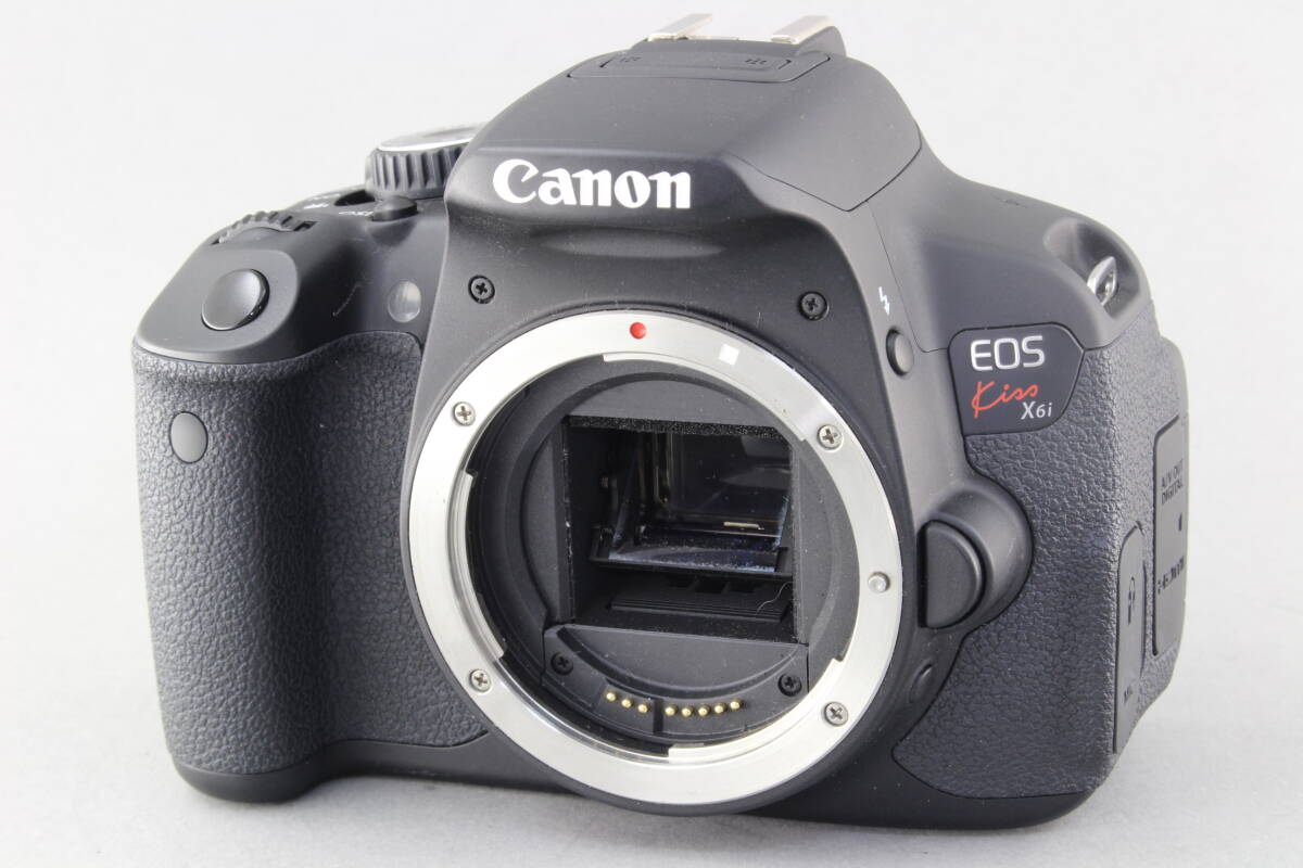AA (新品級) Canon キヤノン EOS Kiss X6i 18-55mm IS II レンズキット ショット数962回 初期不良返品無料 領収書発行可能_画像2
