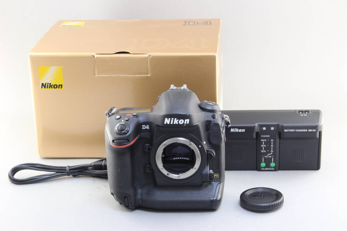 AB+ (良品) Nikon ニコン D4 ボディ フルサイズ 元箱 初期不良返品無料 領収書発行可能