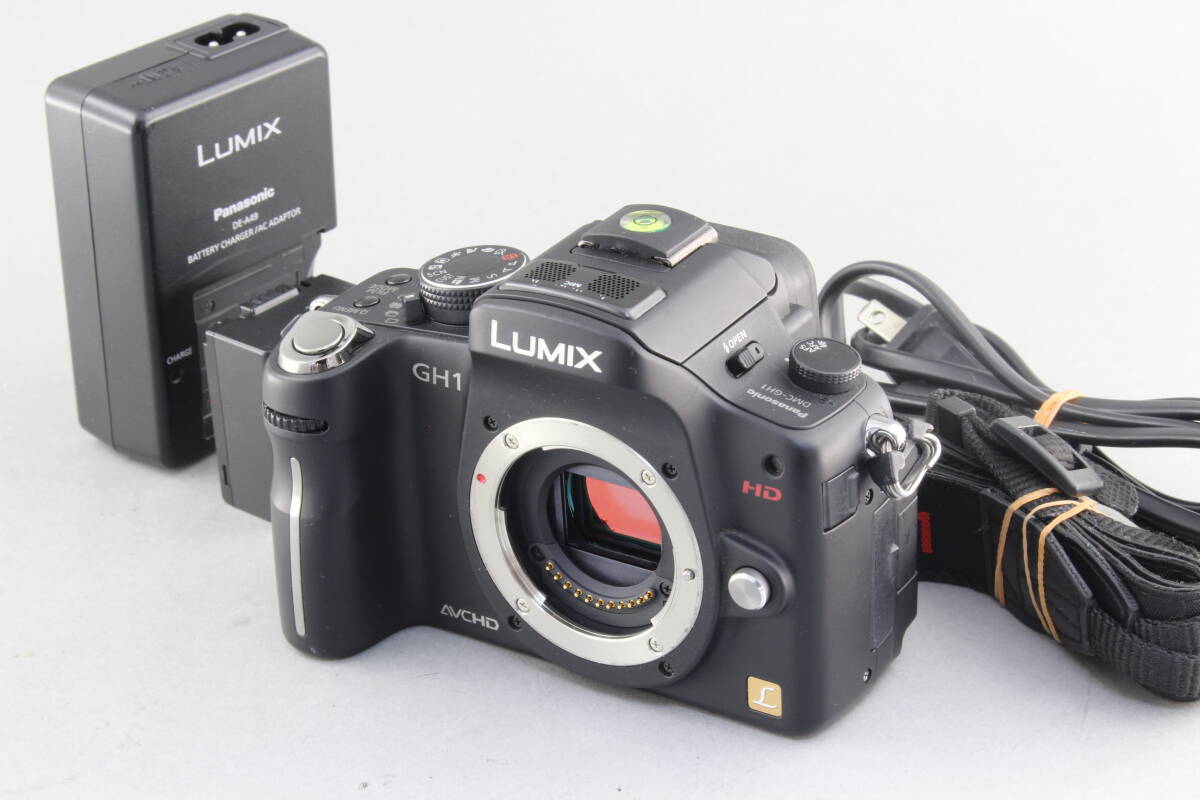 AB (良品) Panasonic パナソニック LUMIX DMC-GH1 ボディ ブラック 初期不良返品無料 領収書発行可能