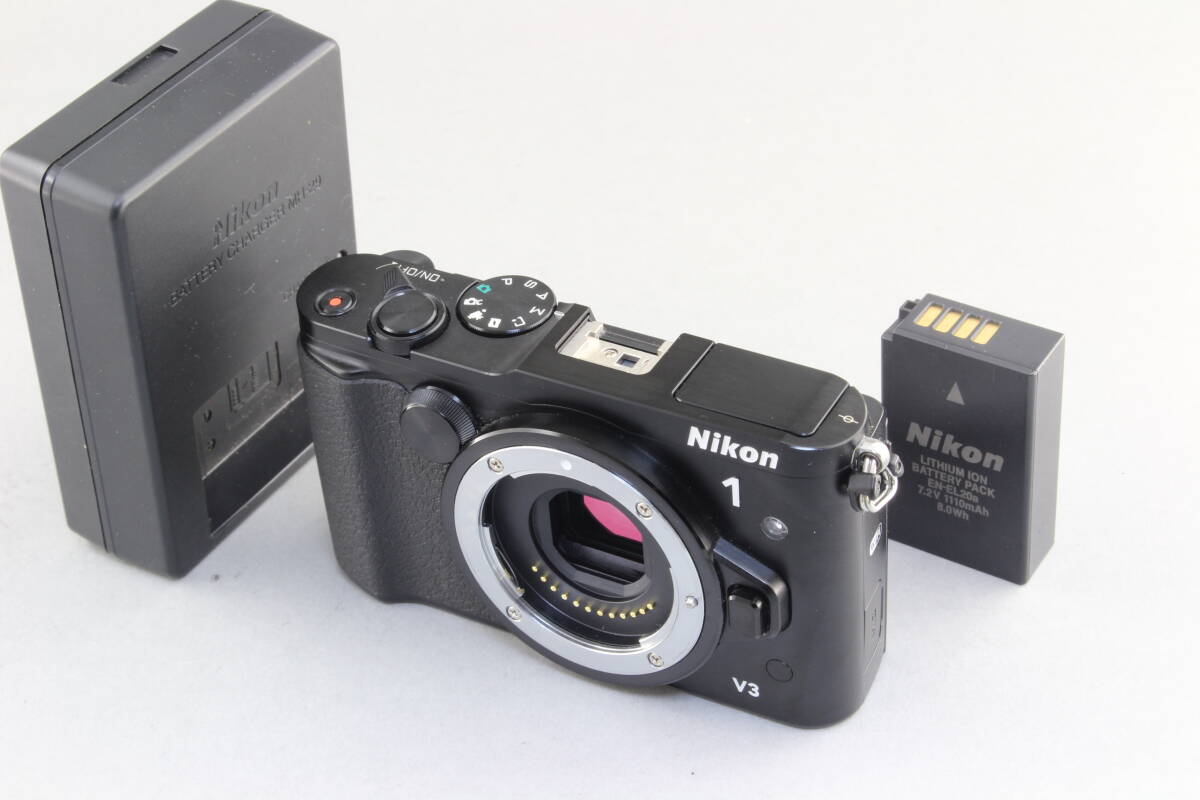 AB (良品) Nikon ニコン V3 ボディ ブラック 注意書きあり 初期不良返品無料 領収書発行可能の画像1