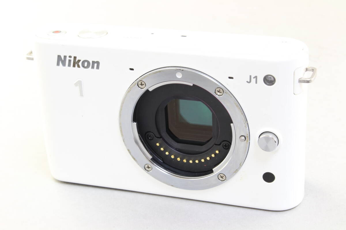 D (一部難あり) Nikon ニコン J1 ボディ ホワイト 返品不可_画像2