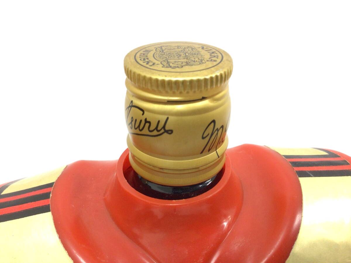 ニッカ ウイスキー G&G 黒瓶 金キャップ 装飾付き 760ml 重量番号:2 (118)_画像4
