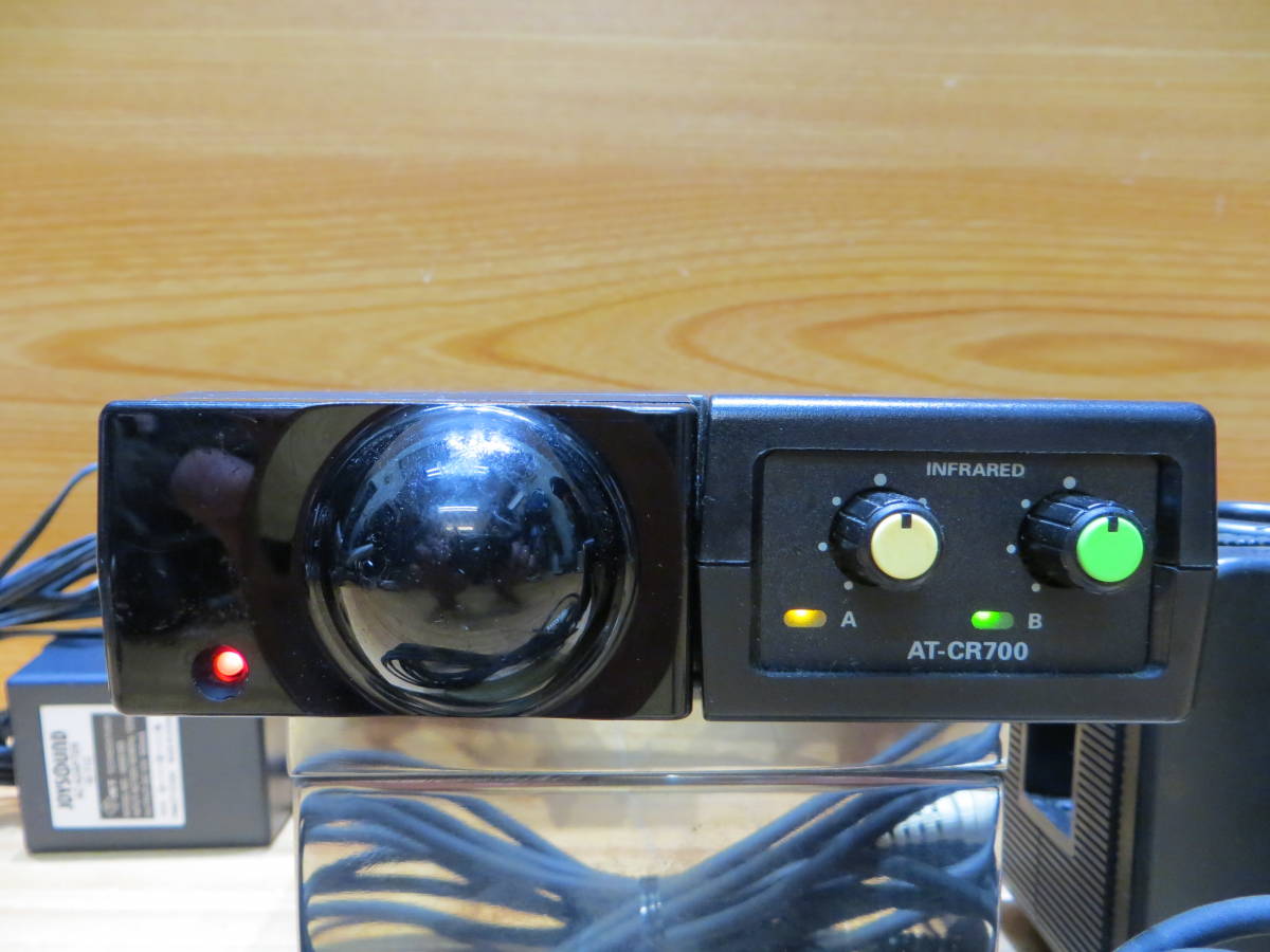 *S1793* audio-technica 赤外線ワイヤレスレシ－バ－AT-CR700／マイクJOYSOUND IM-70／充電器・IS-70B のセット 動作確認済み品中古#*の画像3