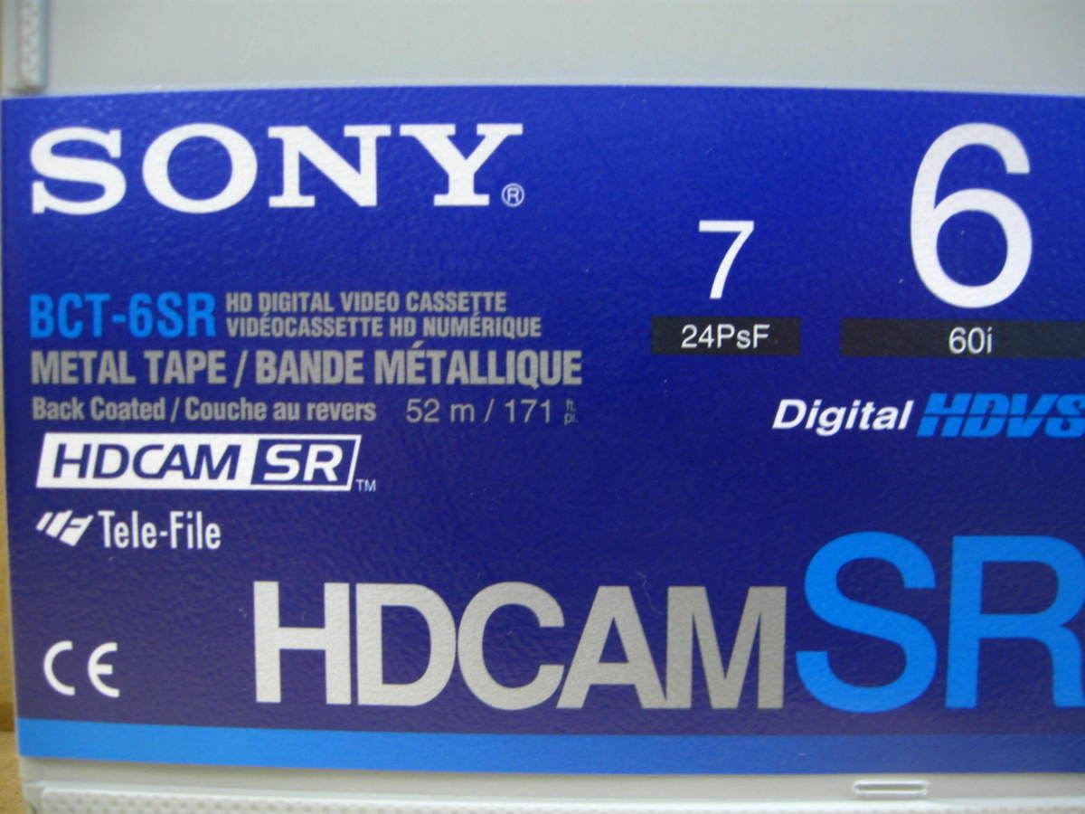 vSONY BCT-6SR HDCAM-SR tape 6 minute 4 pcs set new goods Sony small cassette 