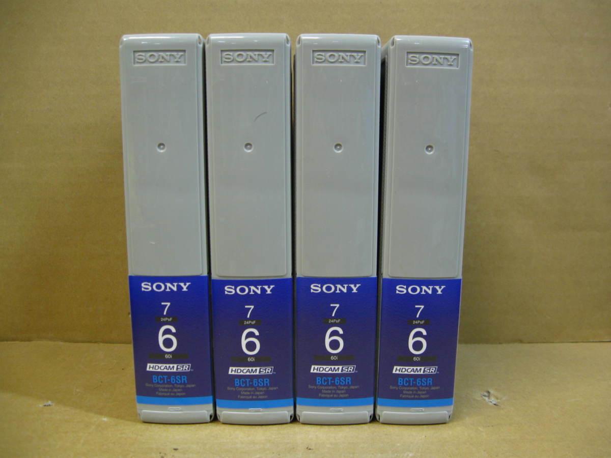 vSONY BCT-6SR HDCAM-SR tape 6 minute 4 pcs set new goods Sony small cassette 