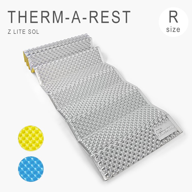 新品 1円スタート THERM-A-REST サーマレスト Zライト ソル キャンプ マット 折りたたみ 軽量 レジャー アウトドア 登山 13267 ブルー_画像1