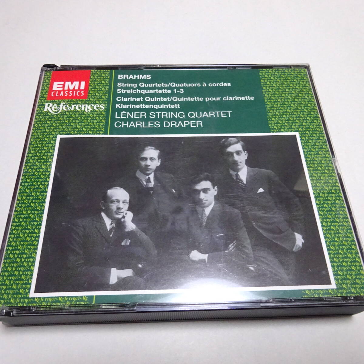 輸入盤/2CD「ブラームス：弦楽四重奏曲第1,2,3番、クラリネット五重奏曲」レナー弦楽四重奏団の画像1