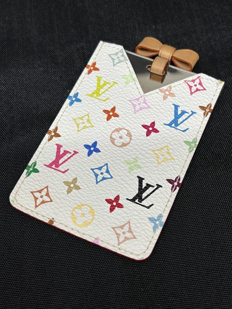 【慈光】247　LOUIS VUITTON　ルイヴィトン　エテュイ・ミロワール　コンパクトミラー　モノグラムマルチカラー　白　鏡_画像2