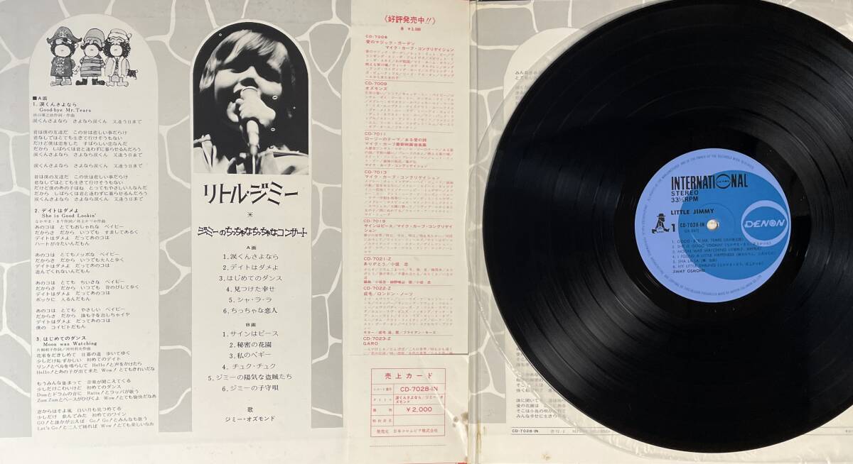 涙くんさよなら / ジミー・オズモンド LP 和モノ　カタコト　レア　CD -7028-IN_画像3