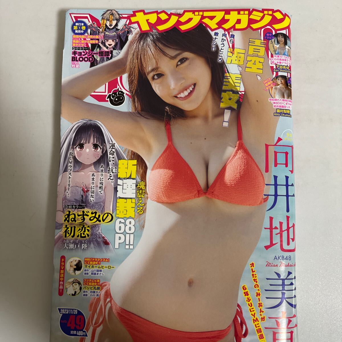 週刊 ヤングマガジン 2023年11月20日 49号 no.49向井地美音 巻頭グラビア 下谷あゆ 奥村梨穂_画像1